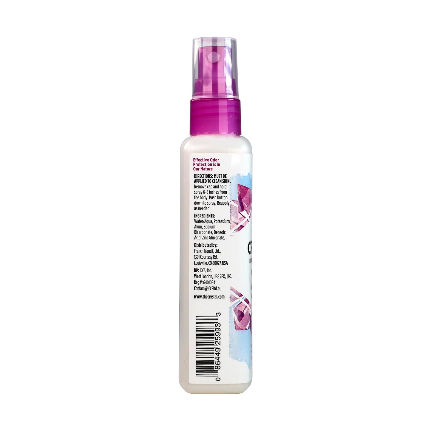 CRYSTAL Deodorant Spray - Unscented (4 fl oz) - 3 Pack (30009-3) Beauty and Personal Care Crystal Essence
