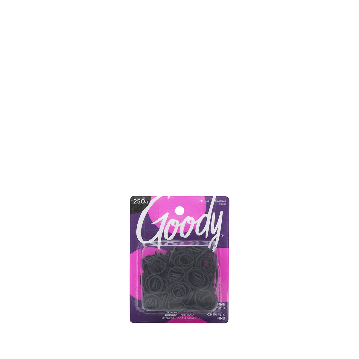 Goody Classics Rubberband, Black, 250-Count