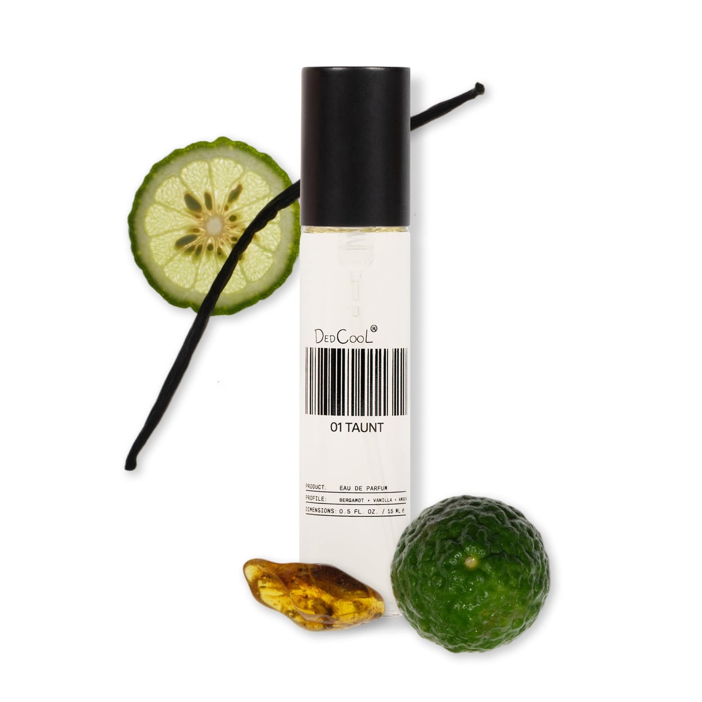 DedCool Eau de Parfum | 01 Taunt | Bergamot, Vanilla & Amber | Clean Unisex Fragrance | Non-Toxic, Vegan | Travel Size Perfume, 15 mL Beauty and Personal Care DedCool Default Title