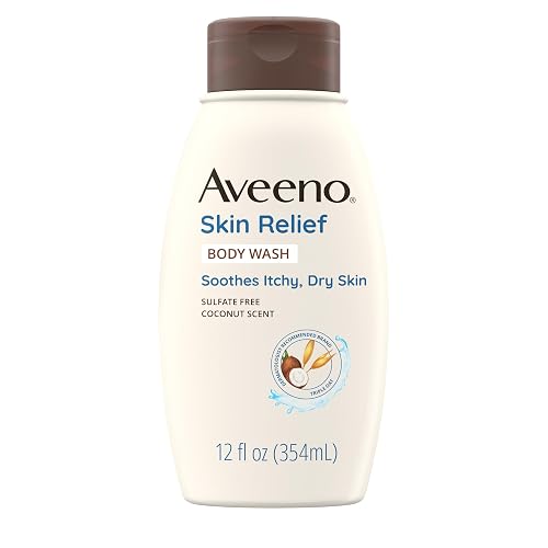 Aveeno Skin Relief Body Wash with Coconut Scent & Soothing Oat, Gentle Soap-Free Body Cleanser for Itchy, Dry & Sensitive Skin, Dye-Free Beauty & Personal Care Aveeno