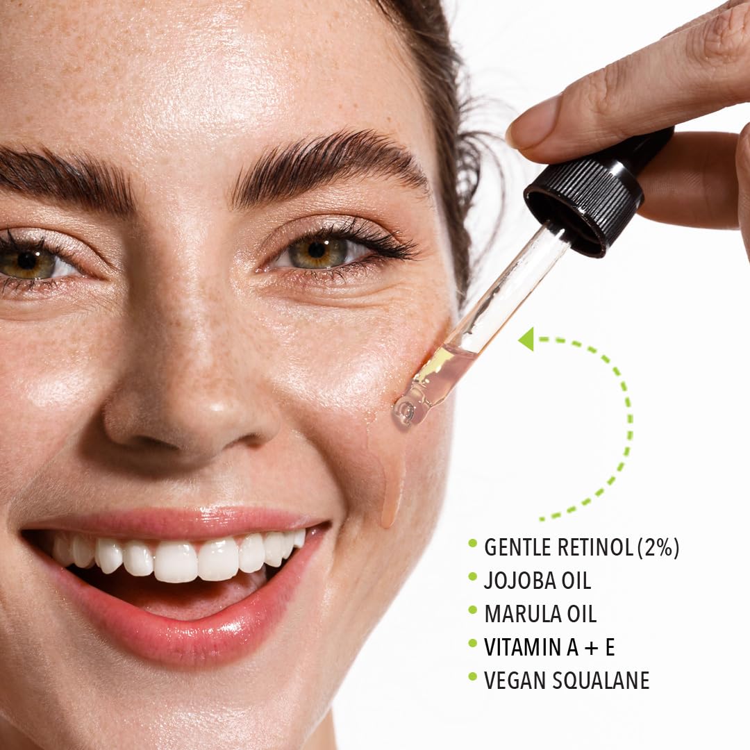 Lemyn Organics Retinol2 Facial Oil Serum with 2% Advanced Gentle Retinol, Vitamin A+E+F - Freshly Made Anti-Aging, Hydrating, and Firming Formula Beauty & Personal Care Lemyn Organics