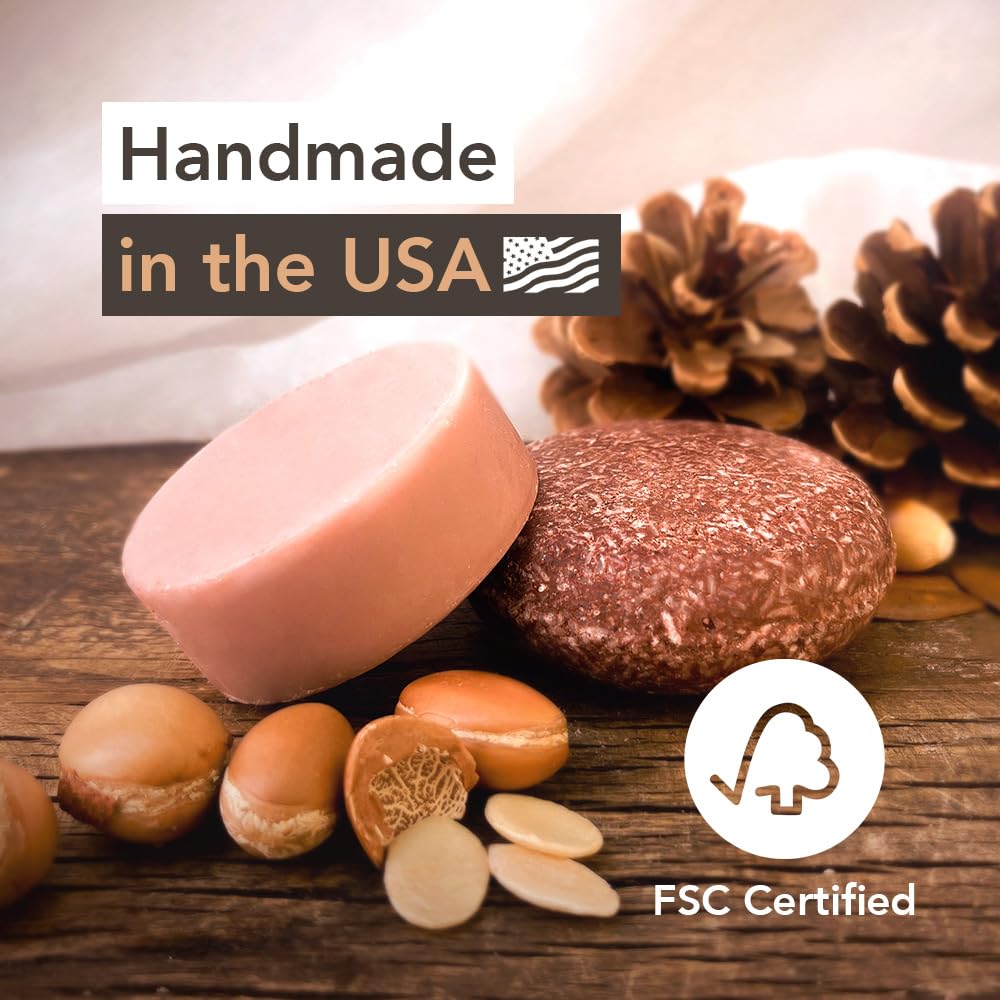 Shampoo and Conditioner Bar, Argan Oil - Sulfate Free Solid Shampoo and Conditioner Bars Set, Vegan Hair Care for All Hair Types, Long Lasting (120 Beauty & Personal Care Clever Yoga