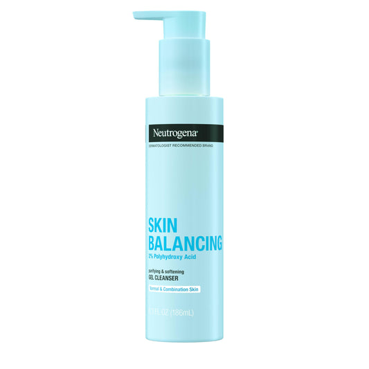 Neutrogena Skin Balancing Purifying Gel Cleanser with 2% Polyhydroxy Acid (PHA), Softening Face Wash for Normal & Combo Skin, Paraben-Free, Soap-Free Beauty & Personal Care Neutrogena
