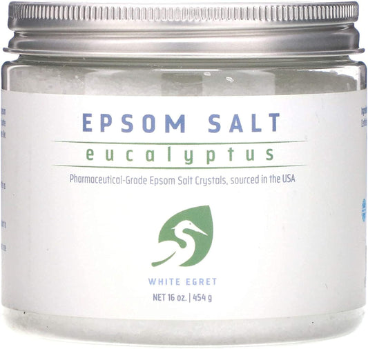WHITE EGRET Epsom Salt, Eucalyptus, 2.5 Pound Beauty and Personal Care White Egret