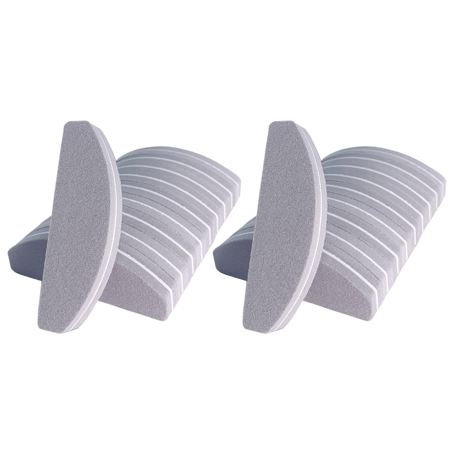 20 PCs Nail Buffers, Double Sided Nail Files Buffer Blocks 100/180 Grit Portable Washable Sanding Buffing File Arc Shape (Grey) Beauty & Personal Care GigaGround