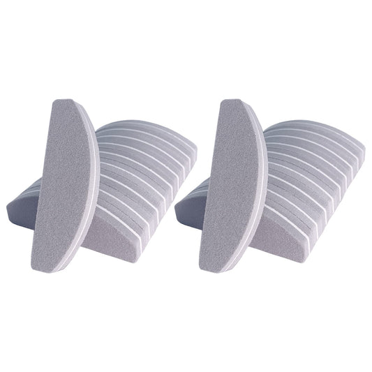 20 PCs Nail Buffers, Double Sided Nail Files Buffer Blocks 100/180 Grit Portable Washable Sanding Buffing File Arc Shape (Grey) Beauty & Personal Care GigaGround
