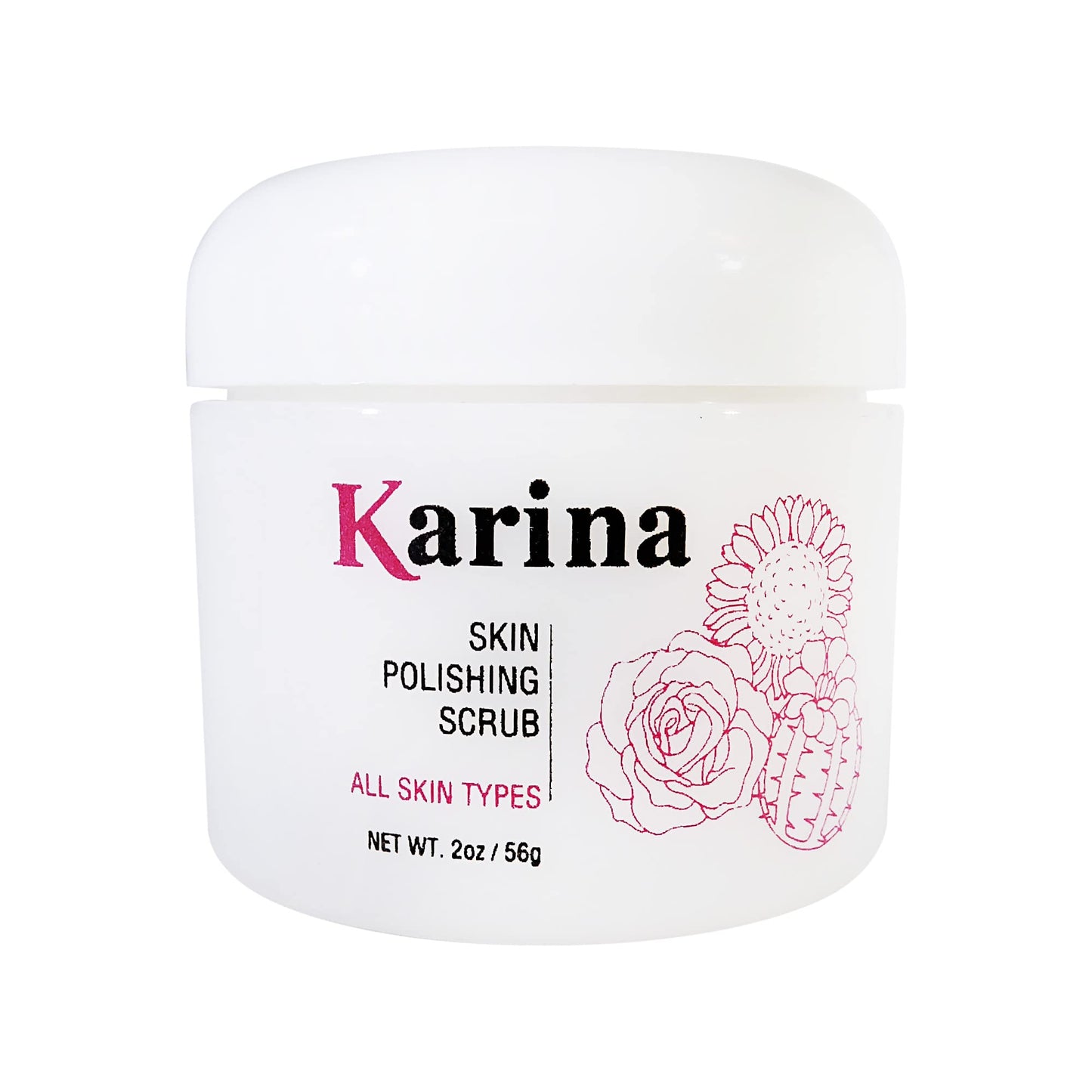 Karina Skin Polishing Scrub 2 oz (60g) - Ultra-Moisturizing Face Exfoliator for Combination to Dry Skin Beauty & Personal Care Karina Skin Care