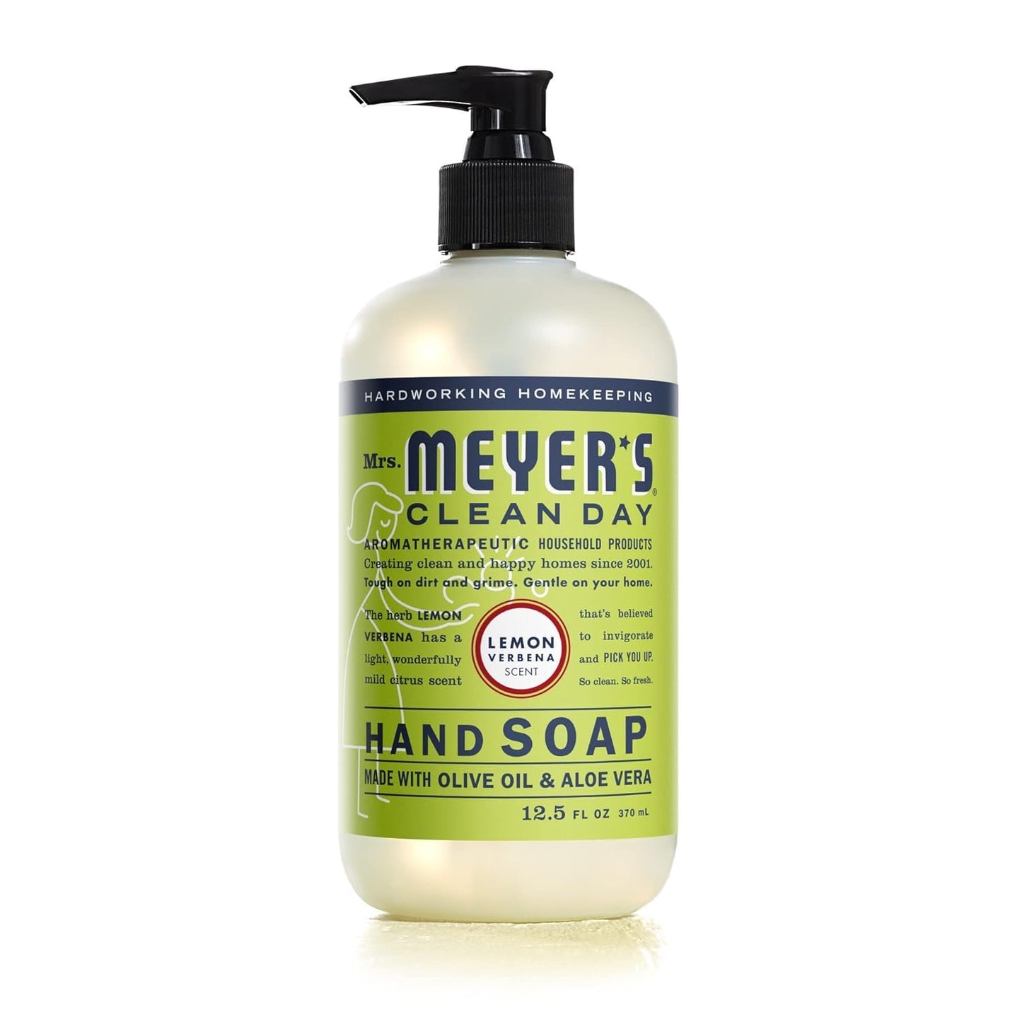 Mrs. MEYER'S CLEAN DAY Hand Soap, Lemon Verbena, 12.5 fl. oz (Pack of 3) Beauty & Personal Care Mrs. MEYER'S