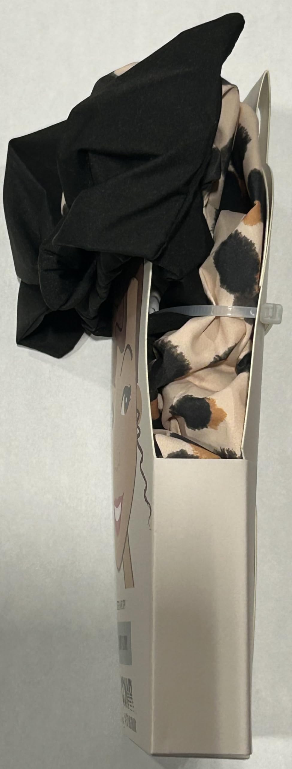 Conair Shower Cap with Bow - Black Cheetah Print Rubber - Adult Women's Unisex - One Size Fits Most Beauty and Personal Care CONAIR CORPORATION