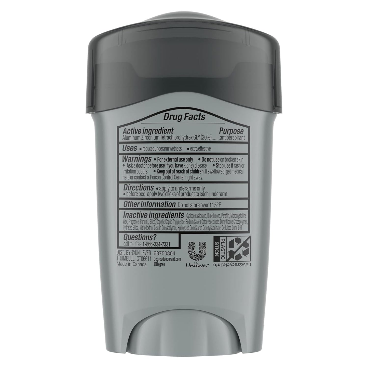 DEGREE Men Clinical Protection Sport Strength Antiperspirant & Deodorant, 1.7 Ounce, Pack of 3 (Packaging may vary) Beauty and Personal Care Degree