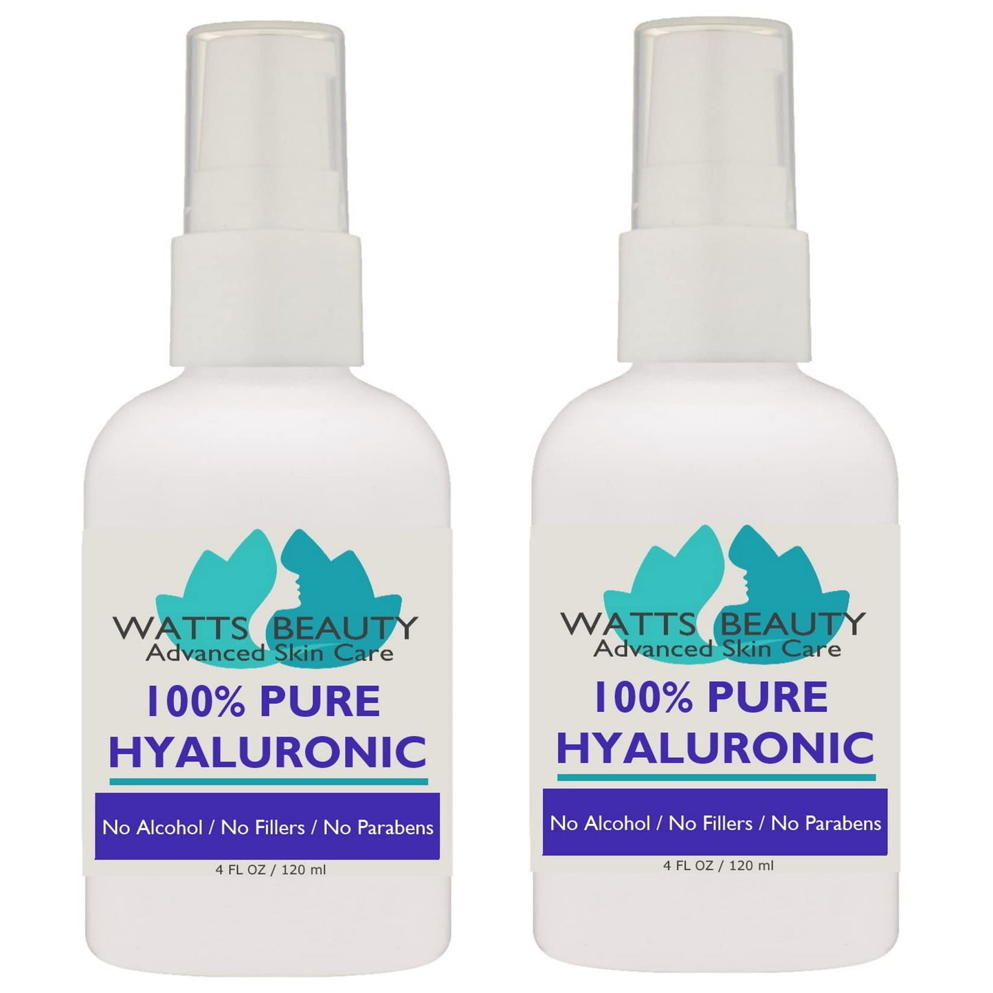 Anti Aging Wrinkle Serum of 100% Pure Hyaluronic Acid for Face and Body - No Alcohol, 8 oz Beauty & Personal Care Watts Beauty