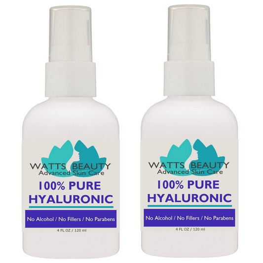Anti Aging Wrinkle Serum of 100% Pure Hyaluronic Acid for Face and Body - No Alcohol, 8 oz Beauty & Personal Care Watts Beauty