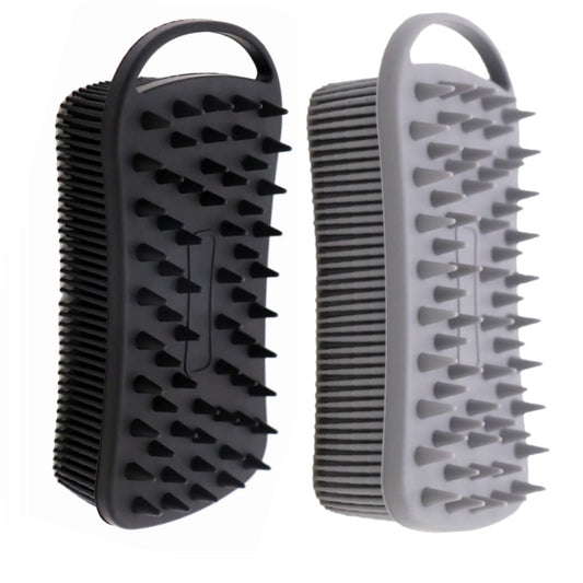 Cinlitek 2Pack Dual Sided Silicone Body Scrubber for Exfoliating, Shower&Scalp Massage, 2 in 1 Bath&Shampoo Brush,Soft Body Exfoliator Silicone Loofah Beauty and Personal Care Cinlitek