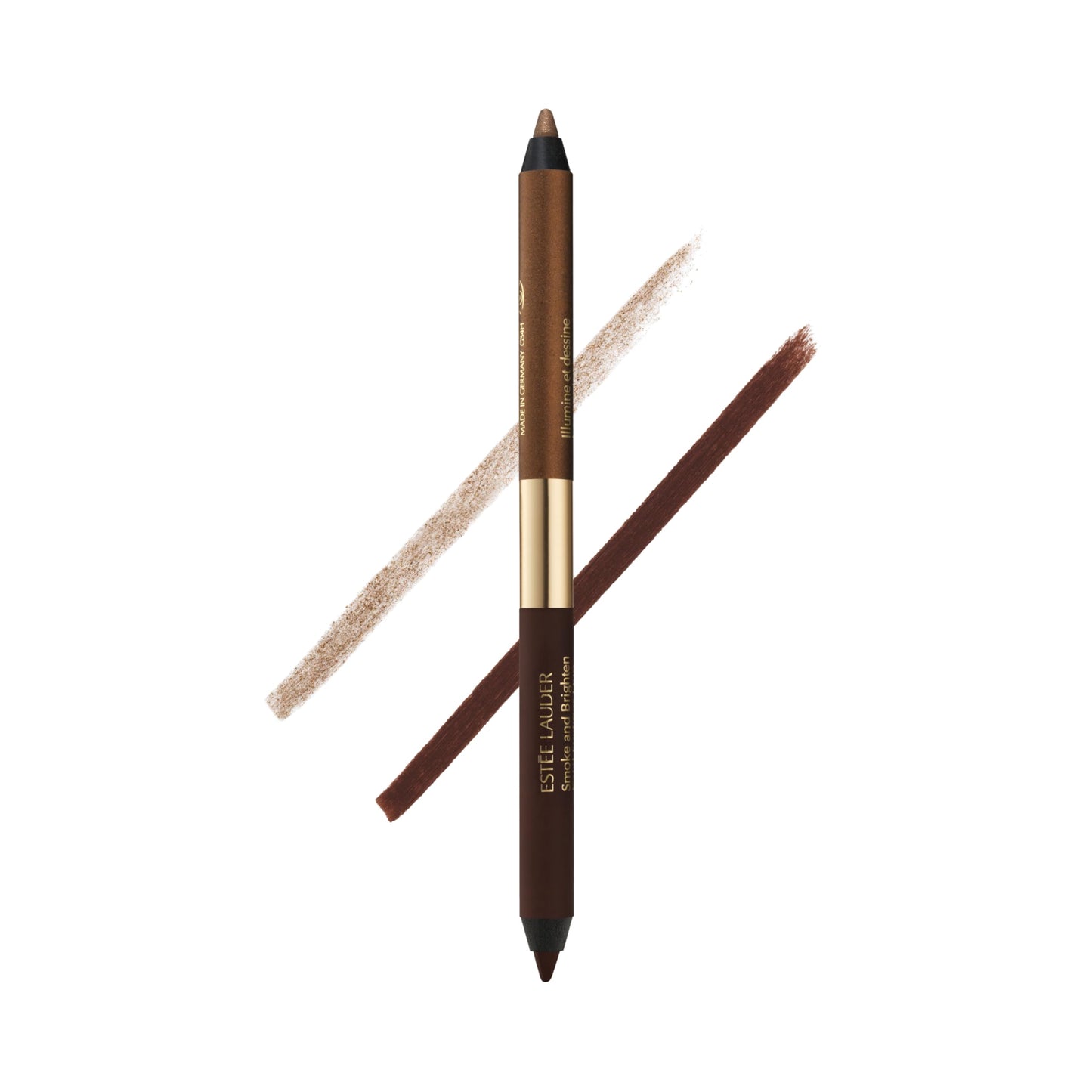 Estée Lauder Smoke and Brighten Long-Lasting Waterproof Kajal Eyeliner Pencil Duo, 0.03 Ounce, Dark Chocoloate/Rich Bronze Beauty & Personal Care Estée Lauder