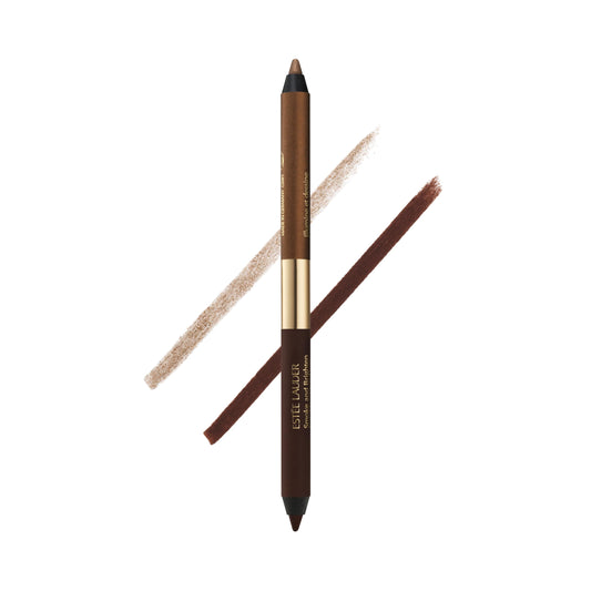 Estée Lauder Smoke and Brighten Long-Lasting Waterproof Kajal Eyeliner Pencil Duo, 0.03 Ounce, Dark Chocoloate/Rich Bronze Beauty & Personal Care Estée Lauder
