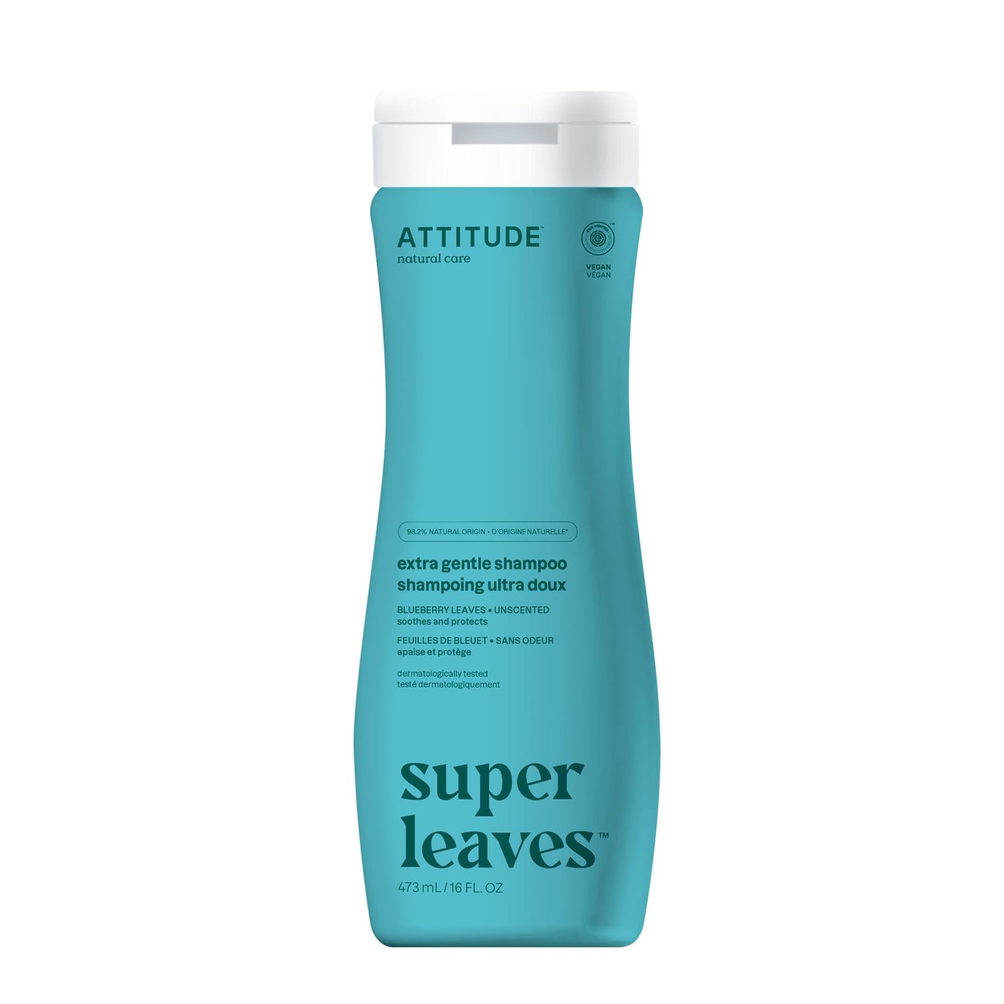 ATTITUDE Extra Gentle Hair Shampoo, EWG Verified, Soothes Dry Scalp, Naturally Derived Ingredients, Vegan and Plant Based, Unscented, 16 Fl Oz Beauty & Personal Care ATTITUDE