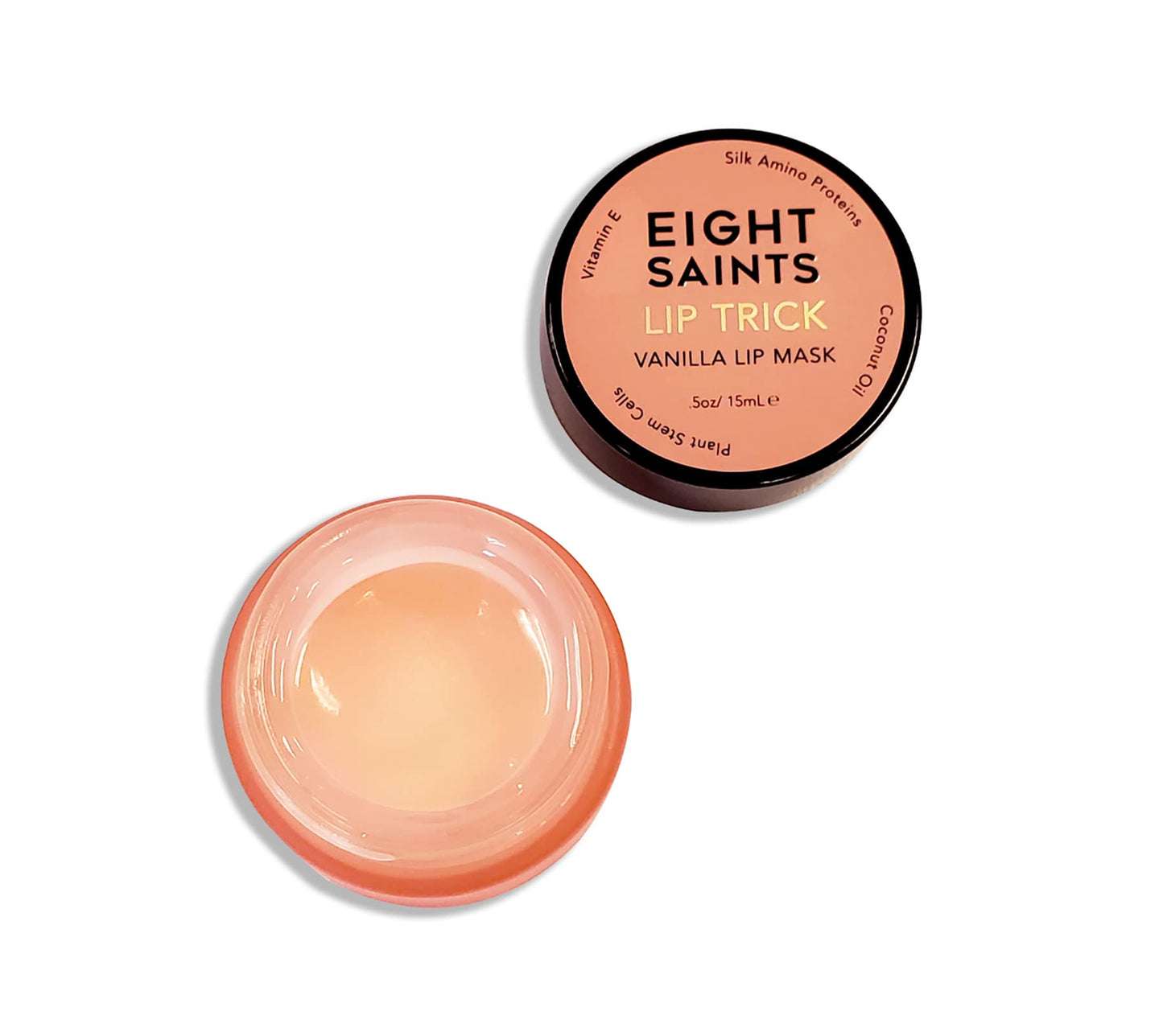Eight Saints Lip Trick Vanilla Lip Mask, Natural and Organic Lip Gloss Treatment for Full, Soft Lips, Plumping, Hydrating, and Wrinkles, 0.5 Ounces Beauty & Personal Care Eight Saints