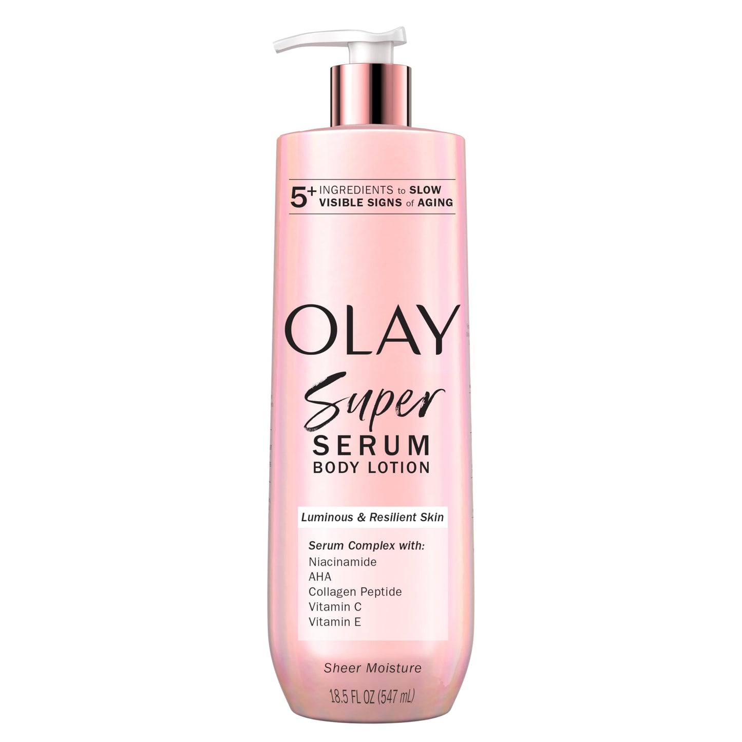 Olay Super Serum Hand & Body Lotion for Dry Skin, 24hr Long Lasting Hydration, 5+ Ingredient Complex for Bright Even Firm Luminous Skin, Sweet Vanilla Beauty & Personal Care Olay