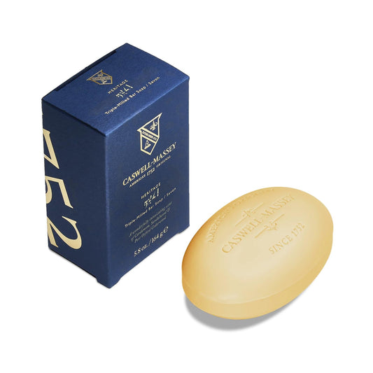 Caswell-Massey 2571 Natural Bar Soap for Men, Moisturizing Body Soap Bar for All Skin Types, Made with Essential Oils & Plant-Based Formula for Soft Beauty & Personal Care Caswell-Massey
