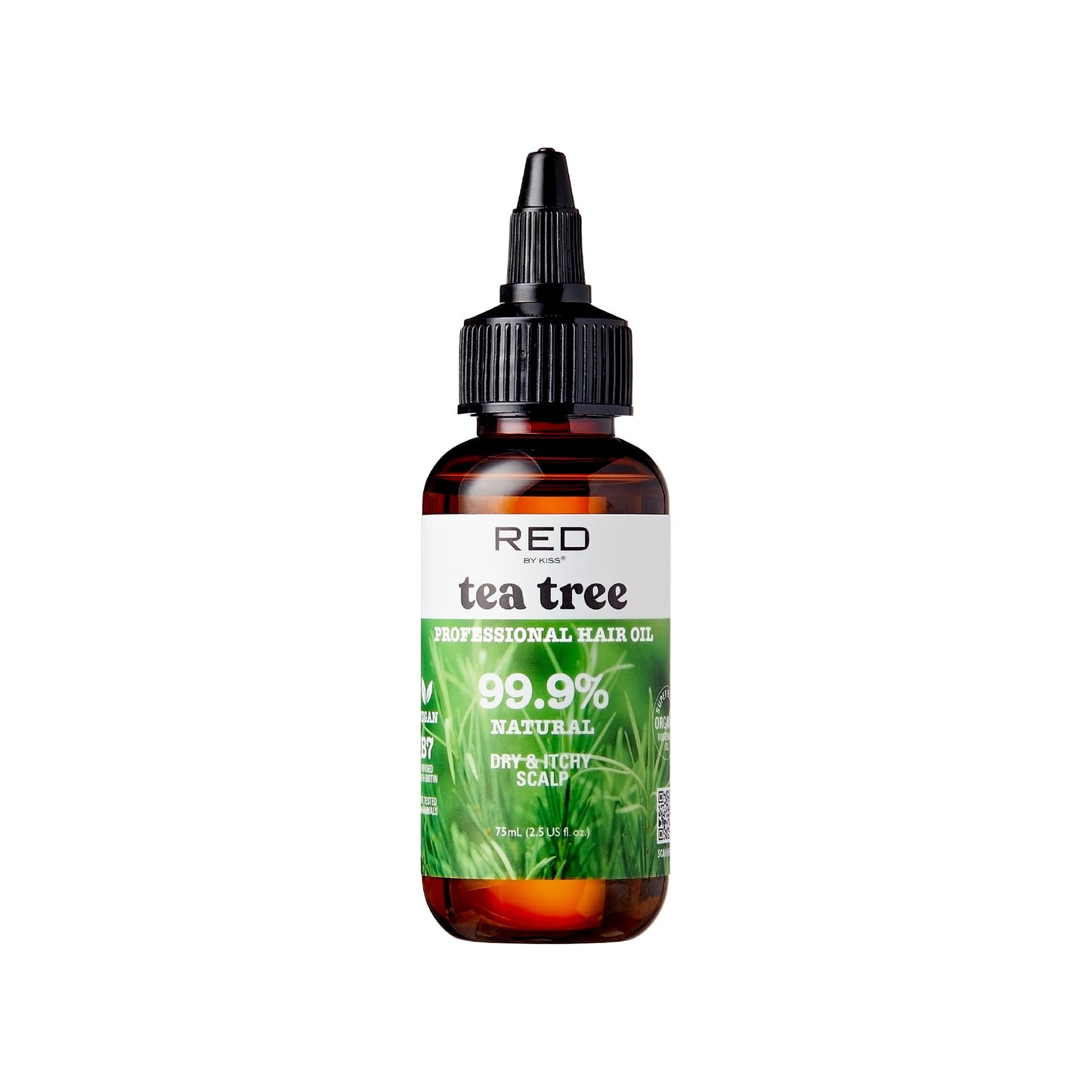 Red by Kiss Professional 99.9% Natural Hair Oil, Organic Vegan Oil Blend for Dry & Itchy Scalp Relief, Hydrating Biotin Infused, Nourish Add Shine Beauty & Personal Care Red by Kiss