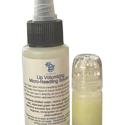 Lip Volumizing Micro-NeedIing Serum Solution and Applicator By Diva Stuff, With Peptides, Hyaluronic Acid, Wintergreen and Marine Collagen Beauty and Personal Care Diva Stuff
