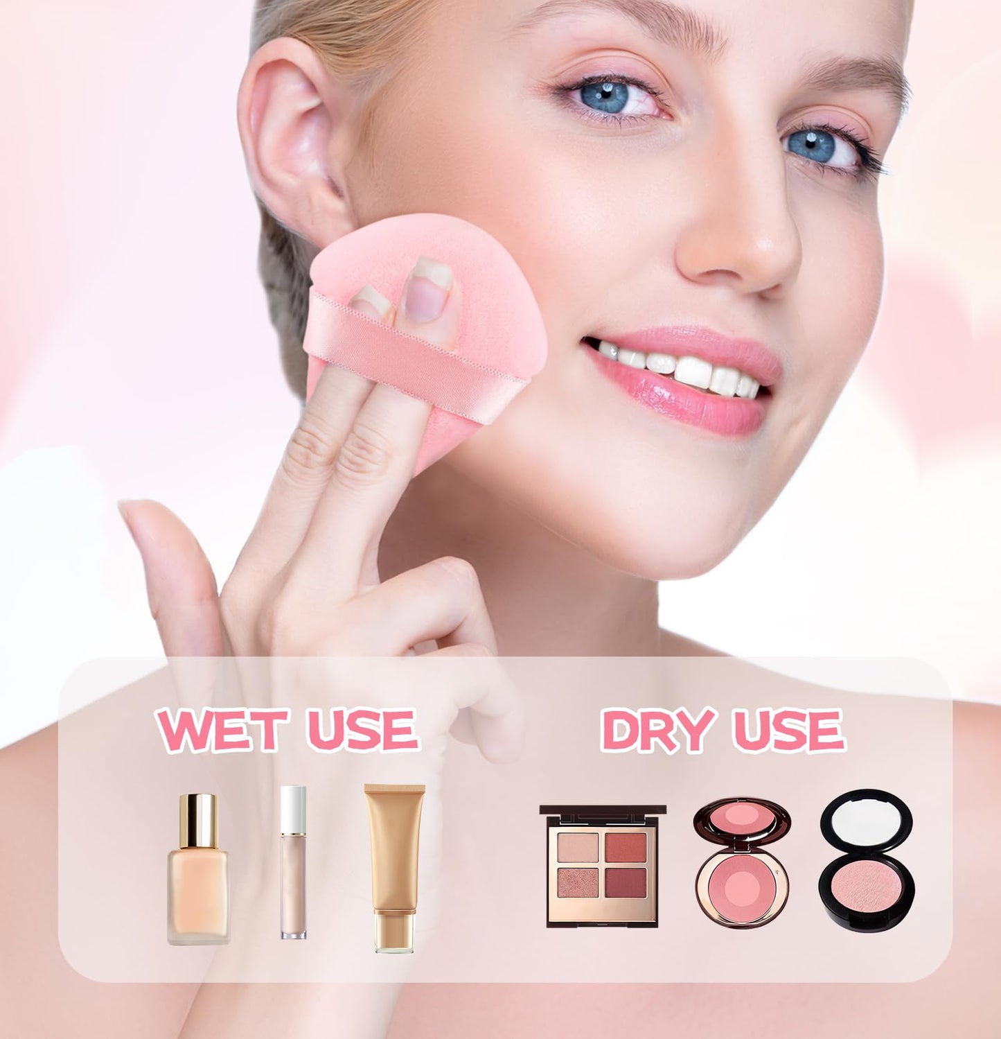 8 Pieces Triangle Powder Puff Face Soft Triangle Makeup Puff Velour Cosmetic Foundation Blender Sponge Beauty Makeup Tools Beauty & Personal Care MMQ