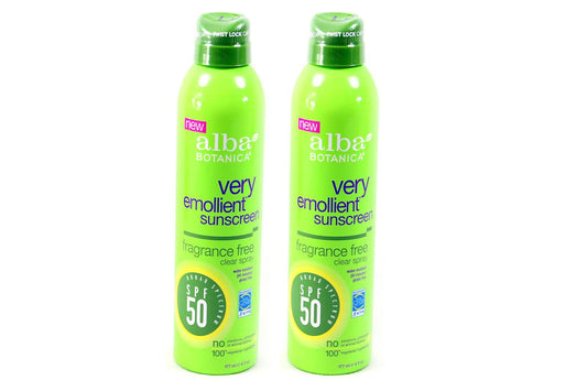 Alba Botanica Spf50 Sunscreen 6 Ounce Clear Spray Fragrance Fre (177ml) (2 Pack) Beauty & Personal Care Alba Botanica