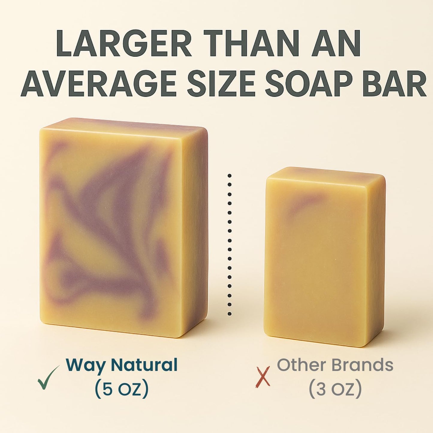 Way Natural Goat Milk Soap Bar Variety 3-Pack (5oz Bars) - Natural, Handmade, Gentle - Cold Process Goat Soap for Hands & Body, Women & Men, No Dyes Beauty & Personal Care Way Natural