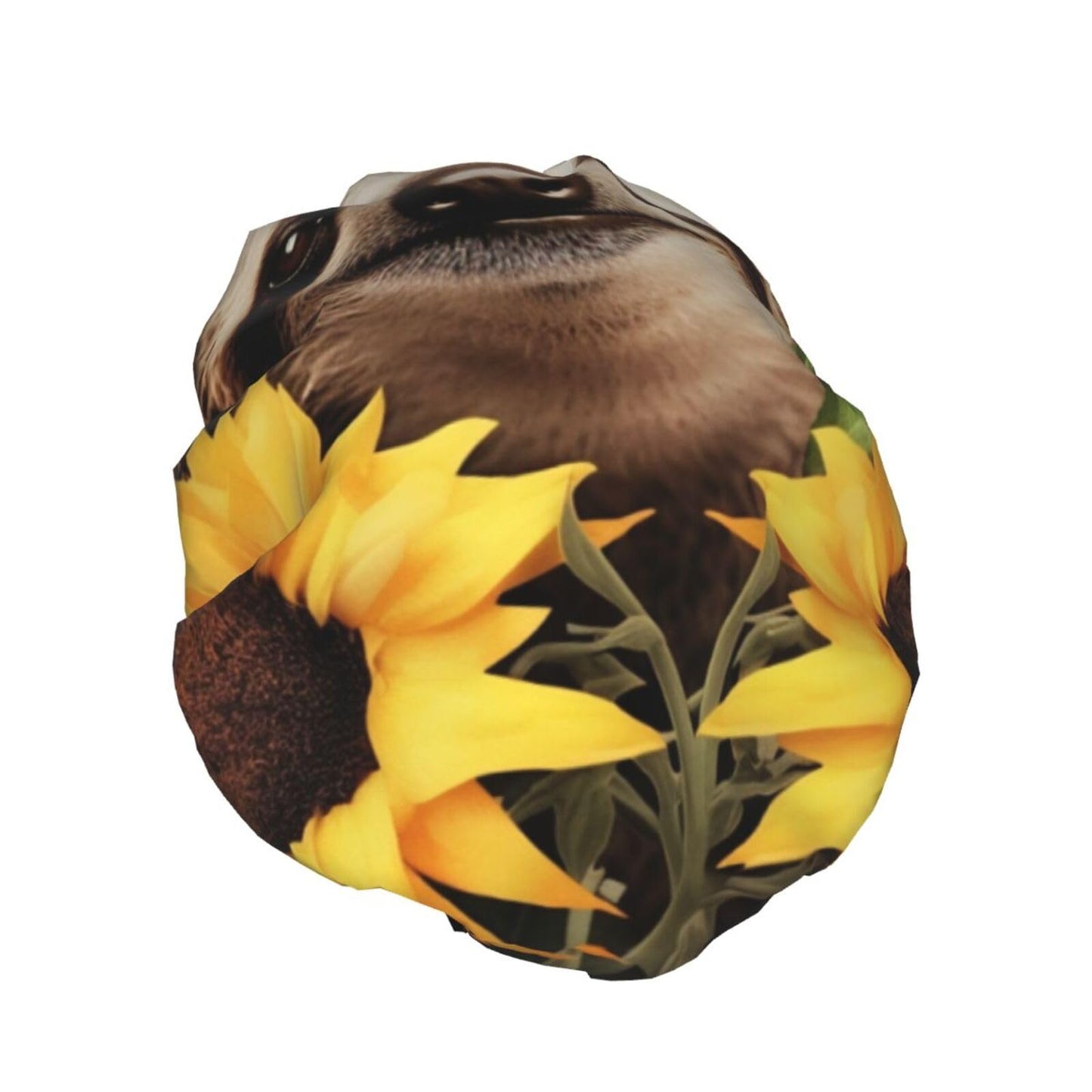 Reusable Shower Cap for Women Men Large Waterproof Shower Bonnet Washable Bath Cap Sloth Sunflower Hair Hat Elastic Band Double Layered Shower Hat Beauty and Personal Care FJWSLCH