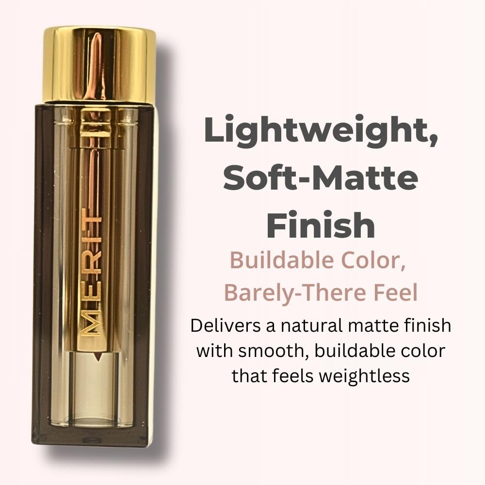 Merit Signature Lip Lightweight Matte Lipstick - 0.10 oz / 3 g (Classic (neutral), standard) Beauty & Personal Care Merit