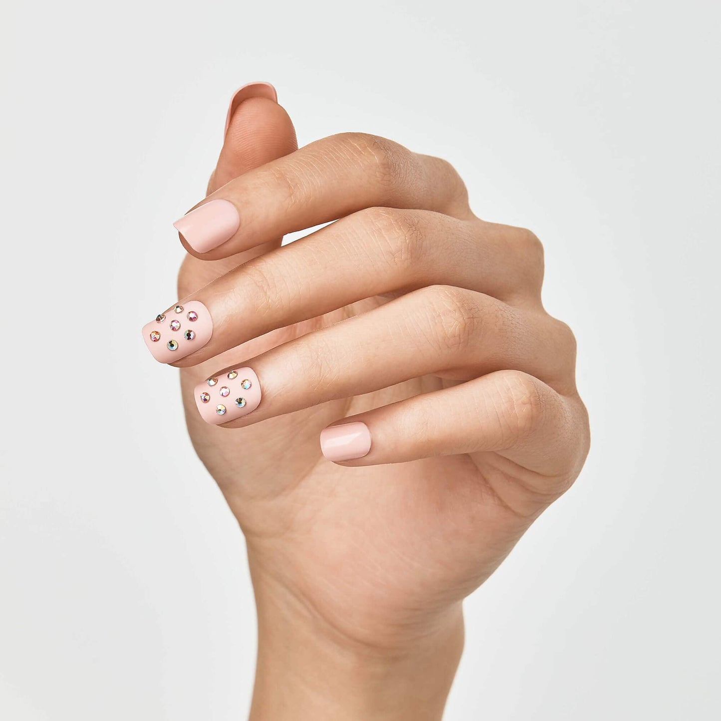 KISS imPRESS No Glue Mani Press On Nails, Design, 'Petite Secrets', Pink, Petite Size, Squoval Shape, Includes 30 Nails, Prep Pad, Instructions Sheet Beauty & Personal Care imPRESS