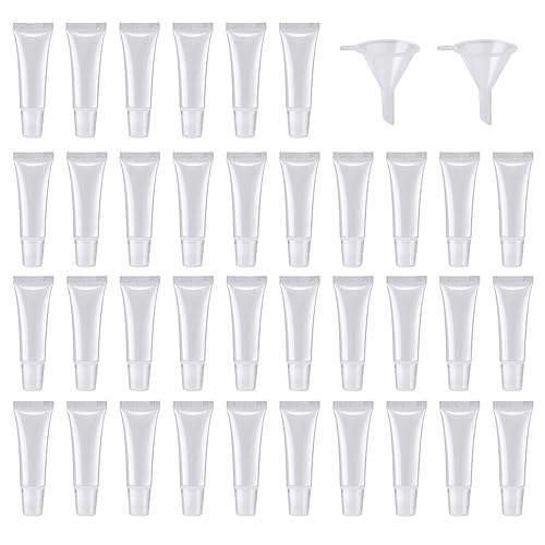 HRLORKC 50Pcs 10ml Empty Lip Gloss Tubes Empty Lip Balm Tubes for DIY Lip Gloss Balm Cosmetic Beauty & Personal Care HRLORKC