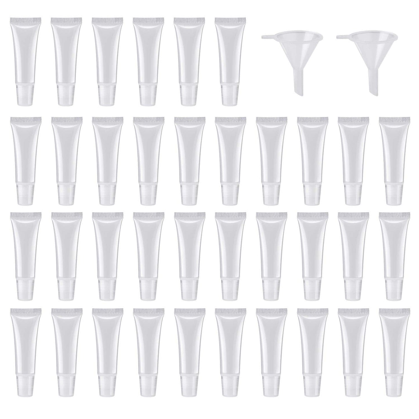 HRLORKC 50Pcs 10ml Empty Lip Gloss Tubes Empty Lip Balm Tubes for DIY Lip Gloss Balm Cosmetic Beauty & Personal Care HRLORKC