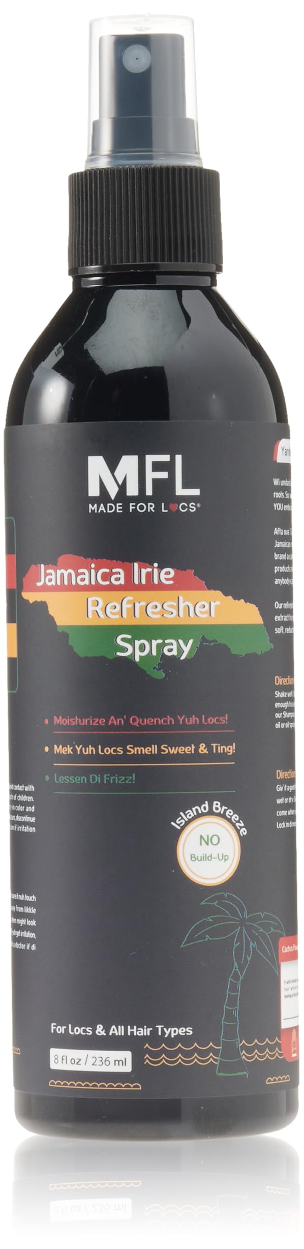 Made For Locs Jamaica Refresher Spray | Locs Moisturizer | Locs Deodorizer | Amazing Scents (Tropical, 8 oz) Beauty & Personal Care MFL MADE FOR LOCS