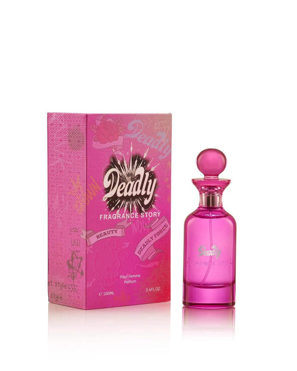 FRAGRANCE STORY Deadly for Women - Long Lasting Eau de Parfum Spray - Warm Floral Vanilla Perfume with Jasmine Sambac, Cashmeran & Bourbon Vanilla Beauty & Personal Care FRAGRANCE STORY
