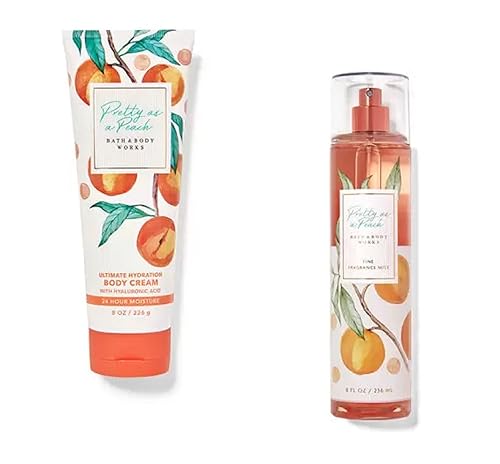 Bath & Body Works ~ Signature Collection ~ Pretty as a Peach~ Gift Set~ Fine Fragrance Mist & Ultra Shea Body Cream Beauty & Personal Care Bath & Body Works