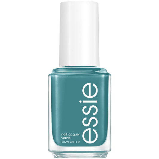 essie Nail Polish, Cream Finish, Transcend the Trend, Muted Teal-Blue, 8-Free Vegan, 0.46 fl. oz. Beauty & Personal Care essie