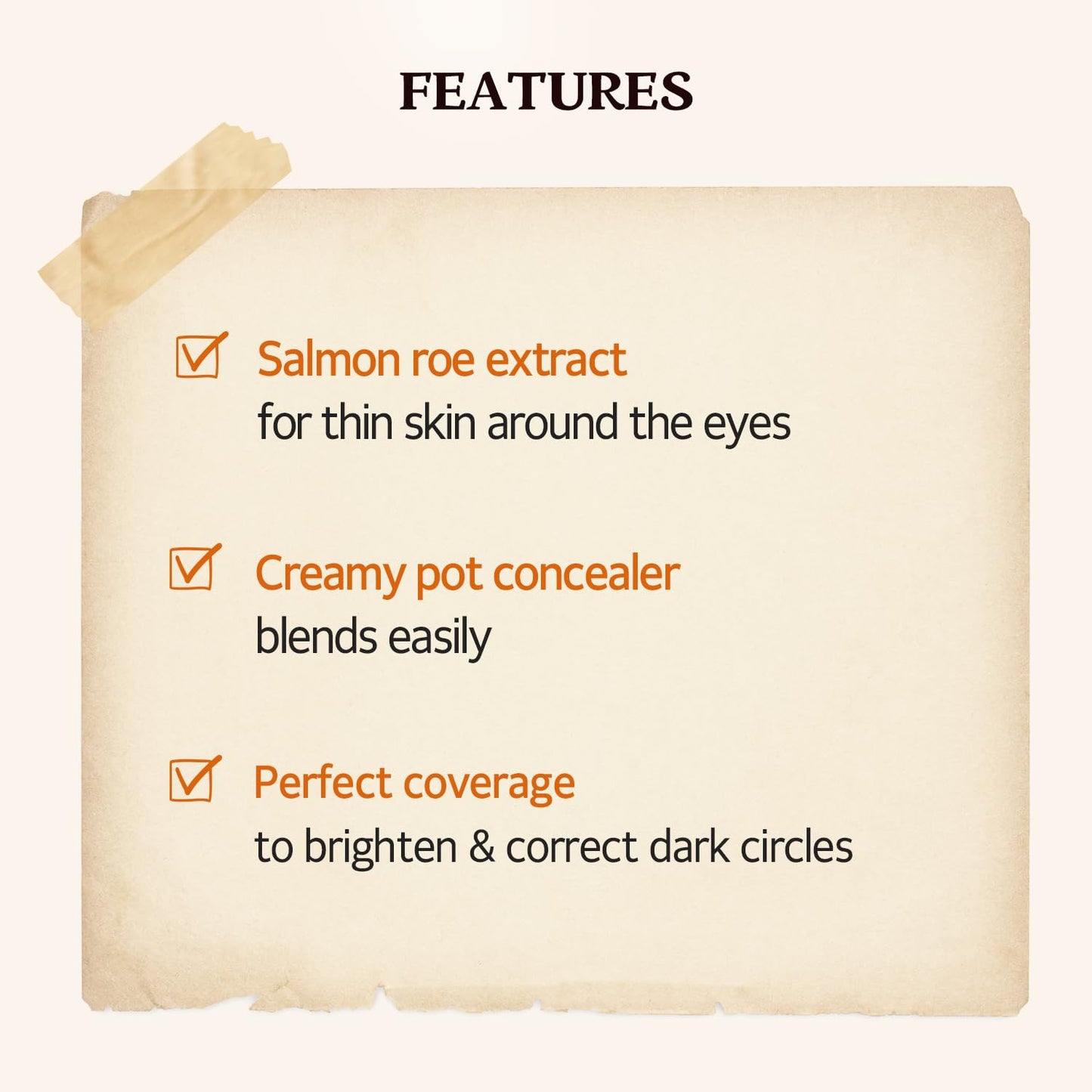 SKINFOOD s Salmon Dark Circle Concealer Cream - Under Eye Concealer for Dark Spots and Wrinkles - Full Coverage - Stocking Stuffer - 0.35 Oz/10 g Beauty & Personal Care SKINFOOD 1957