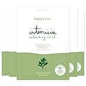 FACETORY K Beauty Face Mask Skin Care - ARTEMISIA REFRESHING RELIEF Sheet Mask with Artemesia Plant Extract | Soothes Redness & Breakouts (5 Pack) Beauty & Personal Care FACETORY
