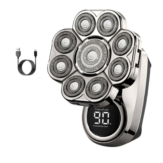 Bawldy Shaver Pro, 9D Floating Head Shaver for Bald Men, 6-in-1 Detachable Head Shavers, IPX7 Waterproof Wet Dry Shaving, Intelligent LED Display Beauty and Personal Care MDNHHBPZ