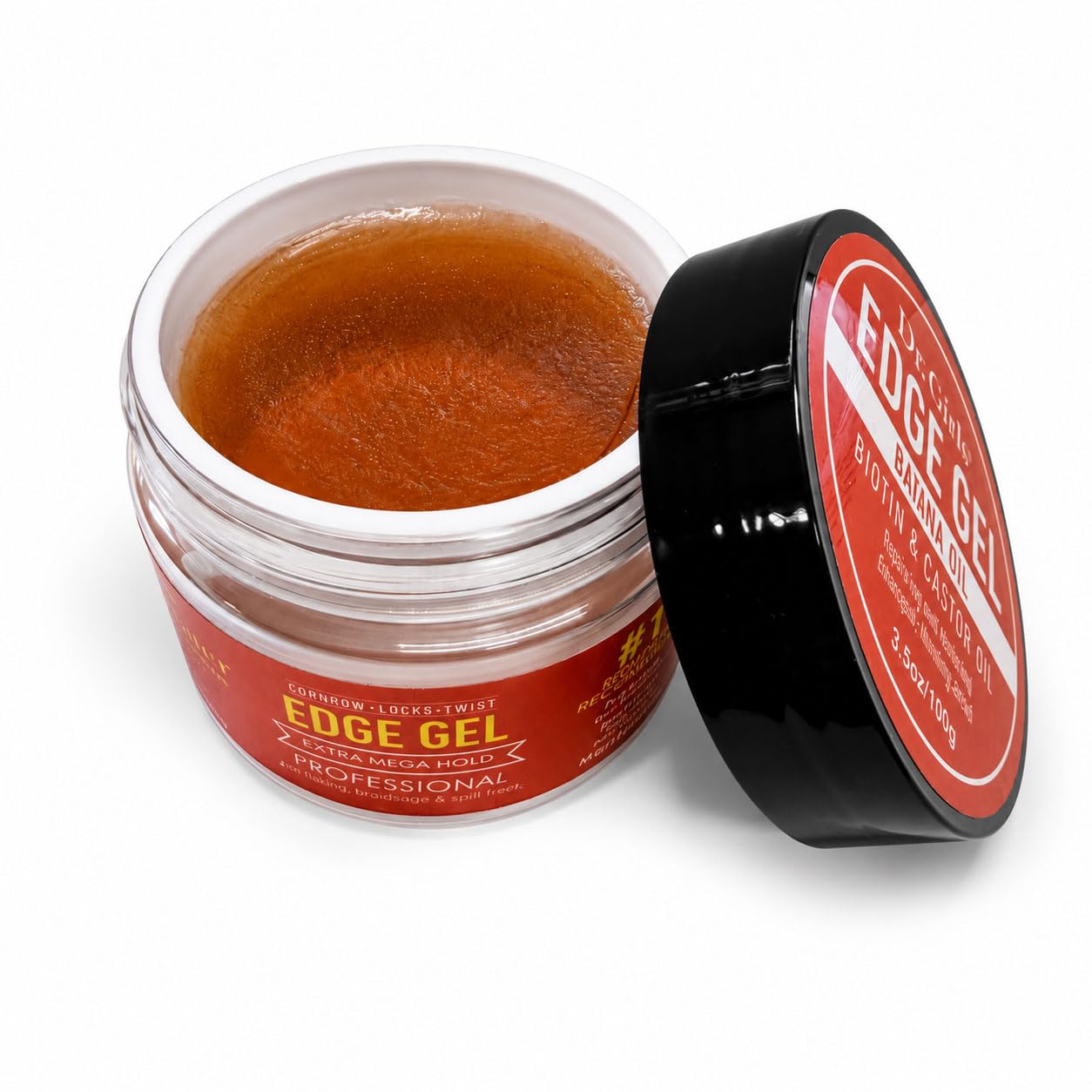 Dr. Girls Rice Water Edge Gel - Extra Mega Hold for Cornrows, Locs & Twists with Biotin, Castor Oil 3.5oz (BATANA OIL) Beauty & Personal Care R&B Collection