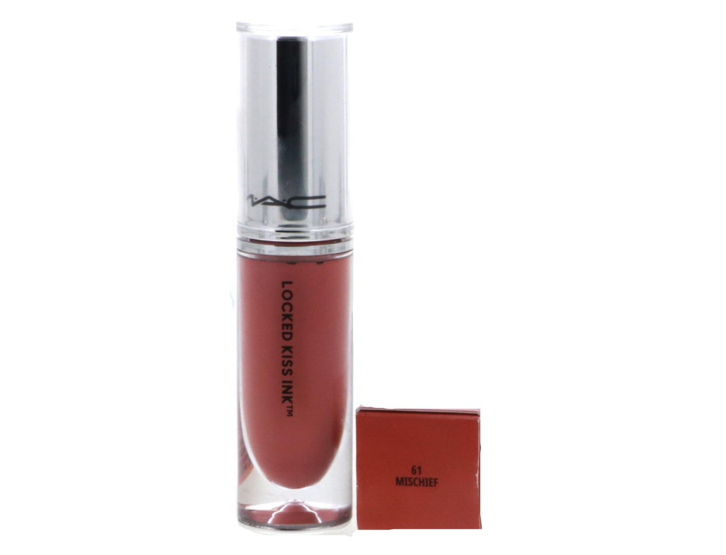 MAC Locked Kiss Ink 24HR Lipcolour Lipstick - 61 Mischief (Light Pinky Nude) - .14 fl oz / 4 mL Beauty & Personal Care MAC