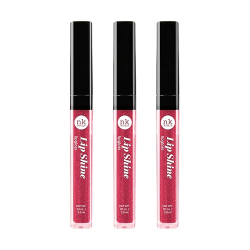 NICKA K NEW YORK Lipshine, Cosmetics, vibrant colors, bright colors, shining lips, lip shine, long lasting (AMZ253) Beauty & Personal Care NICKA K NEW YORK