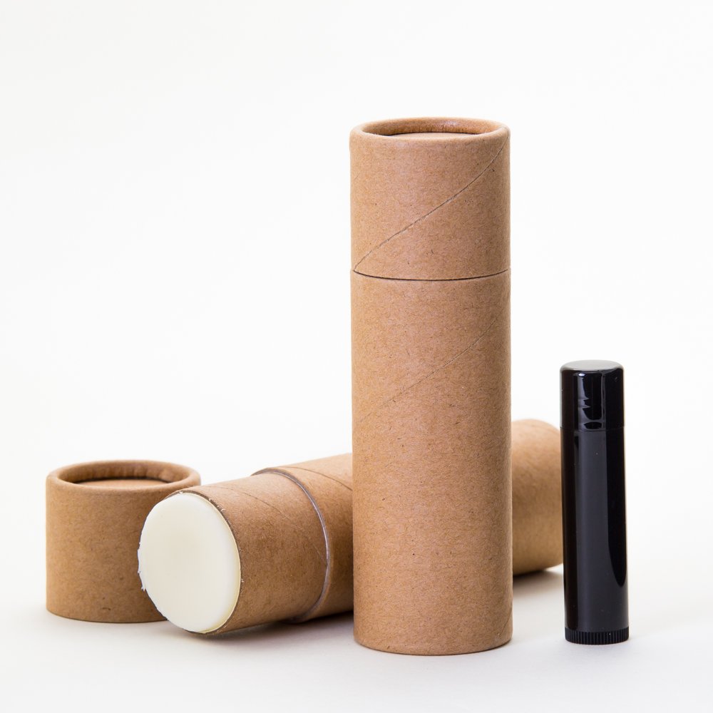KJ's Krafts 3 OZ Kraft Paperboard Lip Balm Tubes (50, Eco-friendly) Beauty and Personal Care KJ's Krafts