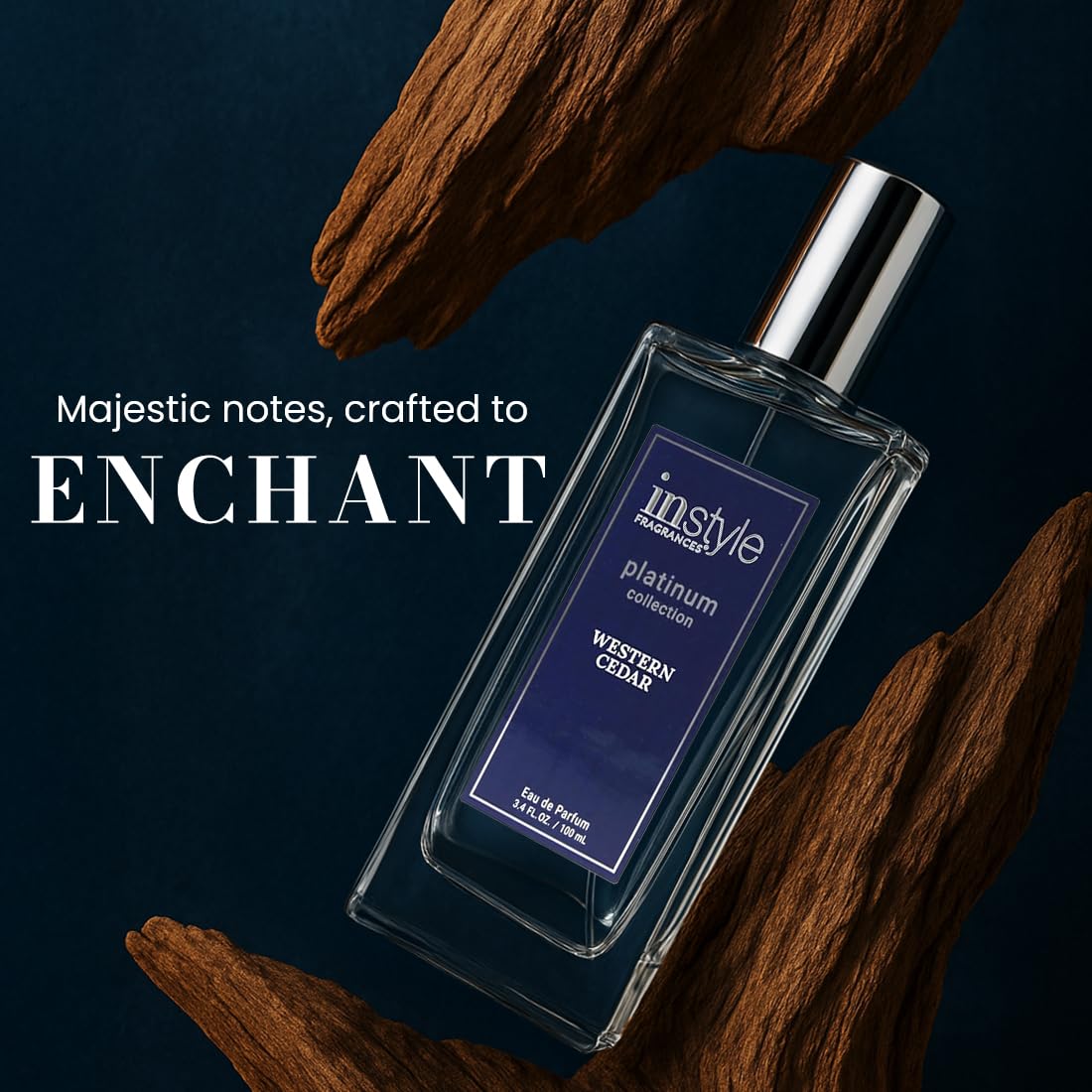 Instyle Fragrances Platinum Collection Western Cedar, Inspired by L.e Labo’s Sa.ntal 33, Premium Unisex Eau de Parfum, CLEAN, Vegan, Paraben-Free Beauty & Personal Care Instyle Fragrances