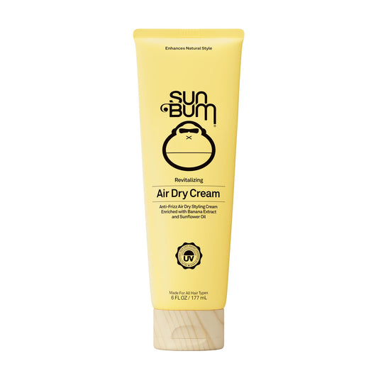Sun Bum Revitalizing Air Dry Cream - Anti Frizz Styling Cream with Banana Extract and Sunflower Oil - Vegan - Without Parabens - UV Protecting - Helps Beauty & Personal Care Sun Bum