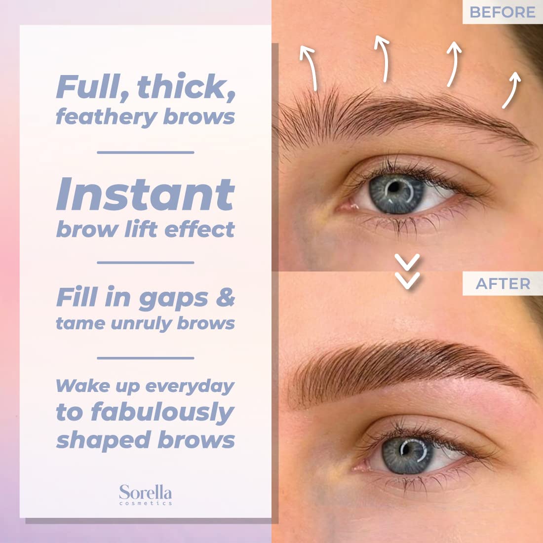 Brow Lamination Kit | Professional Eyebrow Lamination Kit | DIY At Home Keratin Brow Lift Kit for Fuller, Thicker Brows | Easy to Use, Long Lasting | Beauty & Personal Care Sorella Cosmetics