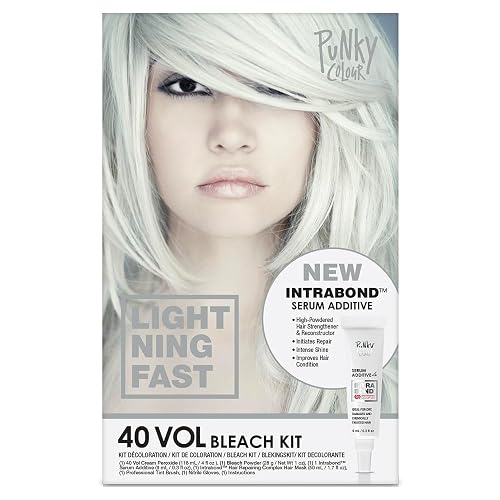 Punky Intrabond™ 40 Vol Bleach Kit, Fast Bleaching Action for Brighter Hair Beauty & Personal Care Punky