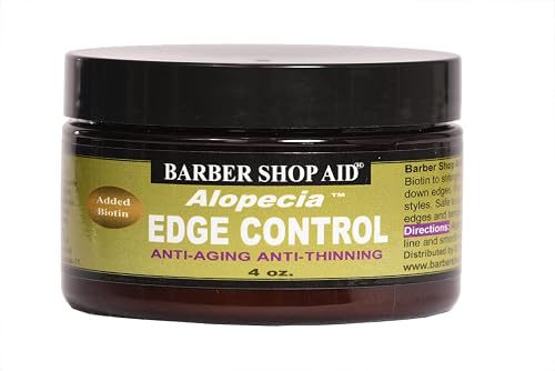 Barber Shop Aid Alopecia Edge Control Anti-Aging Anti-Thinning Hair Conditioner, 4 Fl Oz, Pack of 1 Beauty & Personal Care Barber Shop Aid