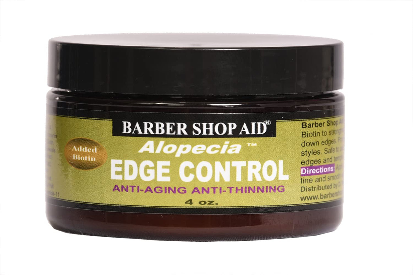 Barber Shop Aid Alopecia Edge Control Anti-Aging Anti-Thinning Hair Conditioner, 4 Fl Oz, Pack of 1 Beauty & Personal Care Barber Shop Aid